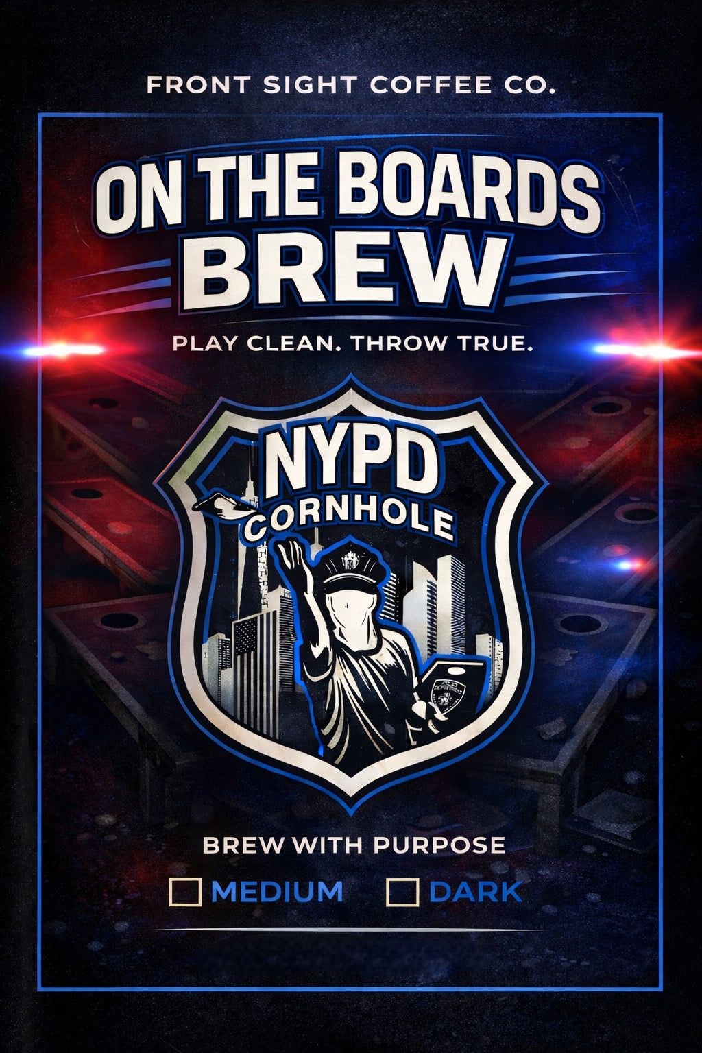 NYPD Cornhole Team - On The Boards Brew